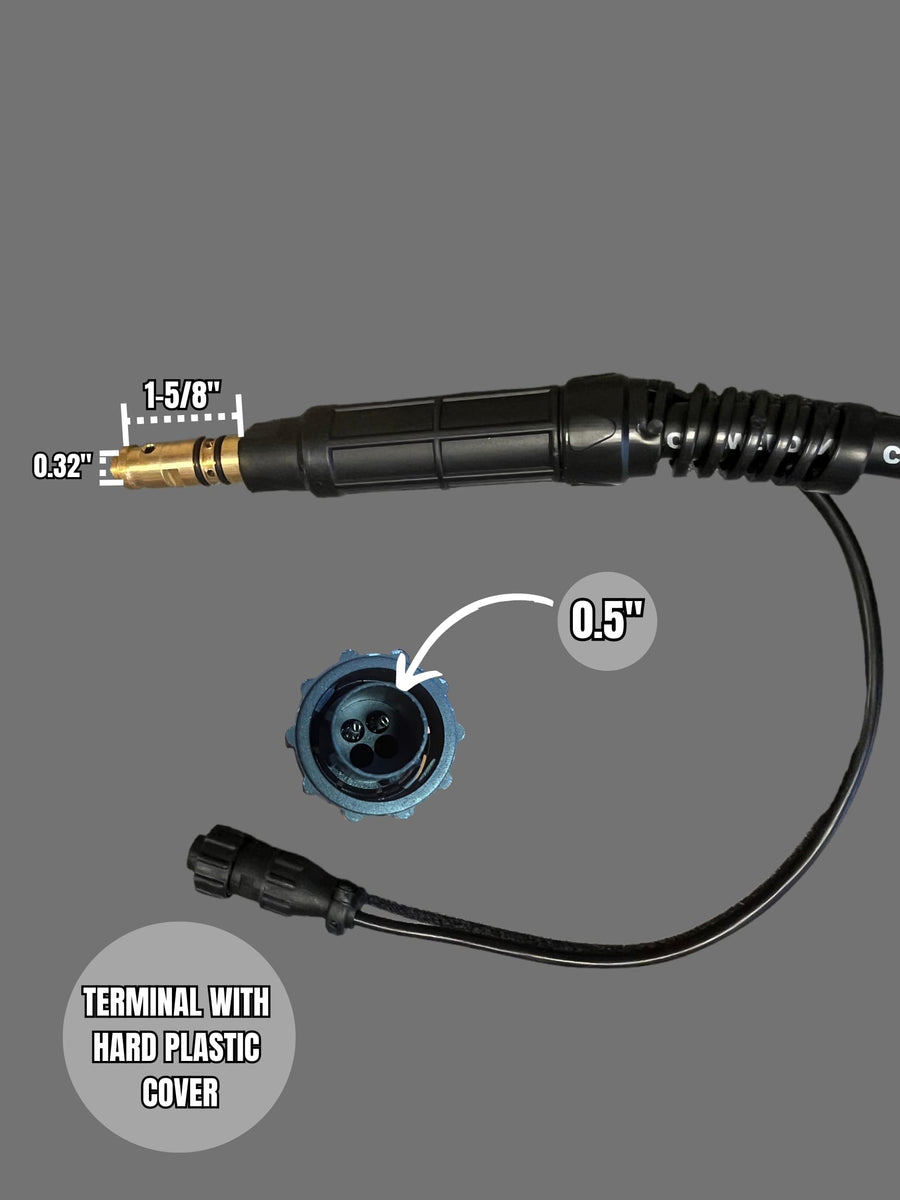 12' MIG Welding Gun and Cable Assembly Lincoln Magnum 250L K533-7 Repl