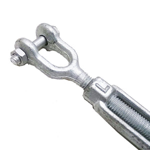 1/2" x 9" Jaw/Jaw Turnbuckles for Wire Rope Cable - 10 ea
