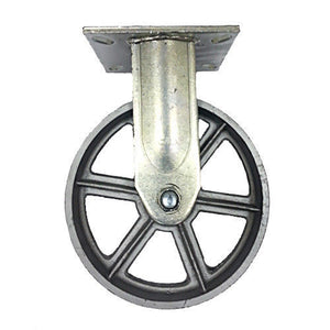 12" x 2-1/2"  Steel Wheel Caster - Rigid