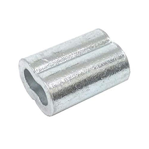 3/16 Inch Aluminum Cable Crimps/SLEEVES (10/pkg 3/16 Inch Aluminum Cable Crimps/SLEEVES (10/pkg