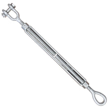 1/2" x 9" Eye/Jaw Turnbuckles for Wire Rope Cable - 1 ea
