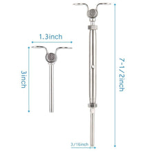 T316 Stainless Steel Tensioner Set for Cable Railing w/ Deck Toggle — 1/8" & 3/16"