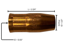 Nozzles 1/2" 169-715 169715 Flush-Tip Miller M10/M15 & Hobart Guns Replacement