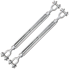 5/8" x 12" Jaw/Jaw Turnbuckles for Wire Rope Cable - 2 ea