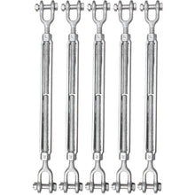 5/8" x 12" Jaw/Jaw Turnbuckles for Wire Rope Cable - 5 ea