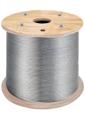 T-316 Grade 1 x 19 Stainless Steel Cable Wire Rope 1/8