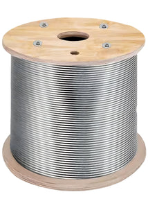 T-316 Grade 1 x 19 Stainless Steel Cable Wire Rope 1/8" - 500 ft