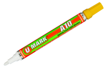 U-Mark A10 xylene-free paint marker yellow item 10106, medium bullet valve action tip