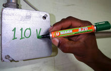 U-Mark A20 industrial paint marker marking pipe and structural steel