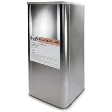E7024 Premium Arc Stick Electrodes 14in Welding Rod Hermetically Sealed 50-Pound Can