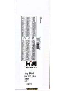 ER4043 Tig 1/16" Aluminum 36" Welding Rod (Made in North America) 2-Pound Bundle