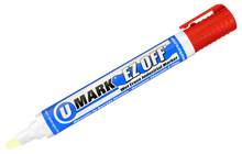 U-Mark EZ OFF wet erase industrial marker red item 10444