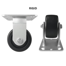 Heavy Duty Caster 4" x 2" Plastic Wheel - Rigid
