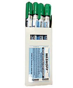 Paint Marker : U-Mark Wash Off GREEN (Water removable) 1 dozen