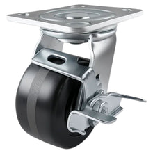 Heavy Duty Caster 4" x 2" Phenolic Wheel - Swivel with Brake