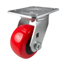 Heavy Duty Caster 4" x 2" Polyurethane on Plastic Wheel - Swivel