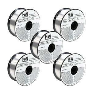 ER4043 Mig 3/64" Aluminum Welding Wire 1-Pound Roll (Made in North America) 5-Pack