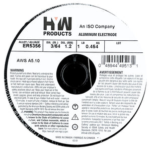 ER5356 Mig 3/64" Aluminum Welding Wire 1-Pound Roll (Made in North America)
