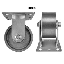Heavy Duty Caster 4" x 2" Steel Wheel - Rigid