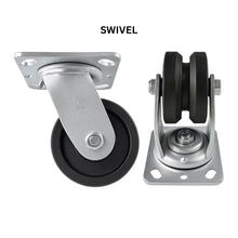 Heavy Duty Caster 4" x 2" V-Groove Steel Wheel