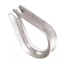 25 ea Galvanized Wire Rope Thimbles, Standard Duty 1/4"