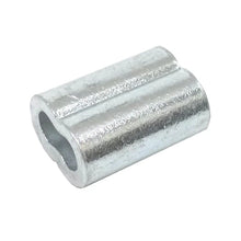 10ea Zinc Plated Copper Swage Sleeves for Wire Rope 5/16"