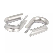 10 ea 316 Stainless Wire Rope Standard Duty Thimbles 1/8"