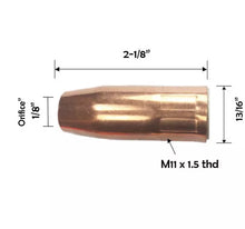 Mig Welding Nozzles 21-50-F 1/2" FITS Tweco Mini#1 & Magnum 100L Replacement