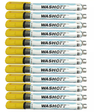 Paint Marker : U-Mark Wash Off YELLOW (Water removable) 1 dozen