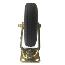 8" x 2-1/2" Flat Free Wheel Caster Brass Plated - Rigid