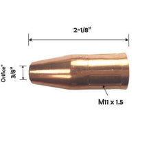 Mig Welding Nozzles 21-37 3/8" R FITS Tweco Mini#1 & Magnum 100L Replacement