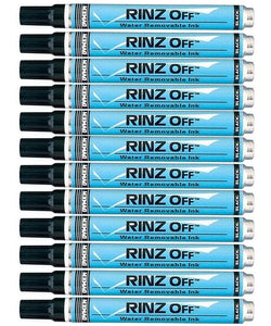 Dykem Rinz off Washable marker BLACK - 1 dozen
