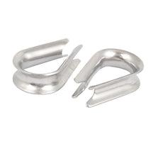 25 ea Galvanized Wire Rope Thimbles, Heavy Duty 1/4"