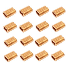 10ea Copper Swage Sleeves for Wire Rope 3/8"