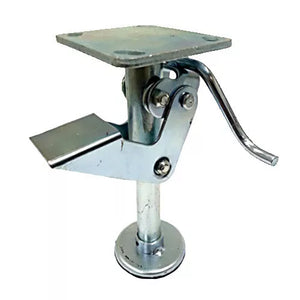 8" Floor Locks Brake with Non-Slip Rubber Foot for 8" x 2" Casters - 1 EA