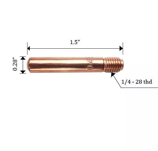 Replacement Contact Tips 14-45 for Tweco #2-#4 Lincoln Magnum 200 - 400 .045