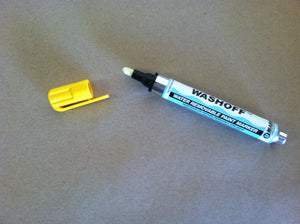 Paint Marker : U-Mark Wash Off YELLOW (Water removable) 1 dozen