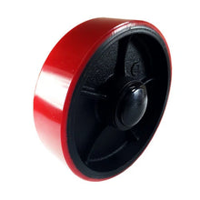 Brand New Pallet Jack Steer Wheels With Bearings Poly Tread - A Pair