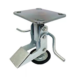 6" Floor Locks Brake with Non-Slip Rubber Foot for 6" x 2" Casters - 1 EA