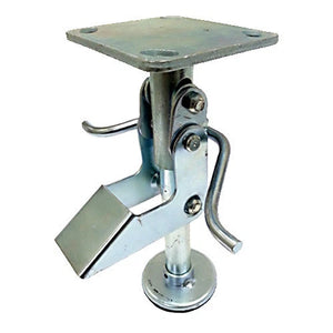 8" Floor Locks Brake with Non-Slip Rubber Foot for 8" x 2" Casters - 1 EA