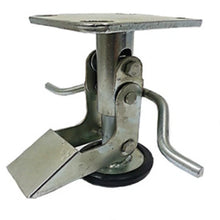 4" Floor Locks Brake with Non-Slip Rubber Foot for 4" x 2" Casters - 1 EA