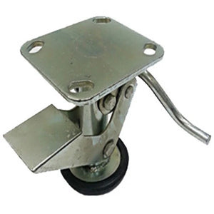 4" Floor Locks Brake with Non-Slip Rubber Foot for 4" x 2" Casters - 1 EA