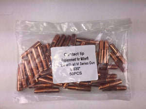 Replacement Contact Tips 000-067 000067 0.030" Miller M-15/25/40 & Hobart .030"