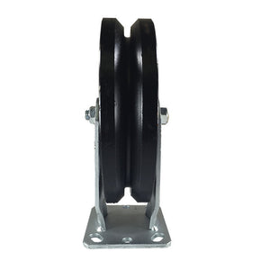 8" x 2"  V-Groove Caster - Rigid