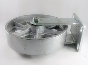10" x 2-1/2" Steel Wheel Caster - Rigid