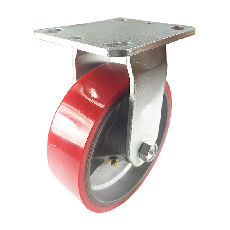 6 Inch Red Poly On Cast Iron Caster Set With Roller Bearings 2 Swivel 2 Rigid Scc 20s620 Pur Rs 2 R 2 6 Inch Red Poly On Cast Iron Caster Set With Roller Bearings 2 Swivel 2 Rigid Scc 20s620 Pur Rs 2 R 2