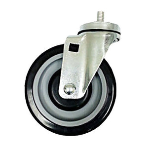 5" x 1-1/4" Polyurethane Wheel on Threaded Stem Caster (B1) - Swivel