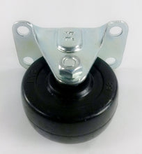 2" Hard Rubber Wheel Caster - 2 Rigids and 2 Swivels with Brake