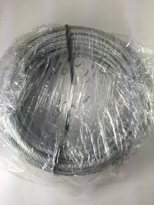 Special  Price 7x19 Clear PVC Galvanized Aircraft Cable Rope 3/16" to 1/4" 50 ft