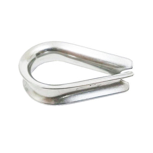 3 ea 316 Stainless Wire Rope Heavy Duty Thimbles 3/8"